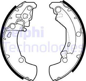 Delphi LS1956 - Kit ganasce freno autozon.pro