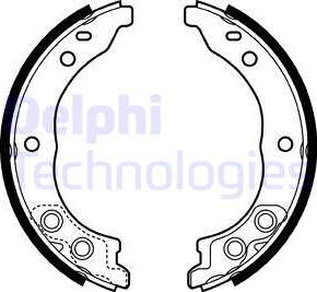 Delphi LS1962 - Kit ganasce, Freno stazionamento autozon.pro