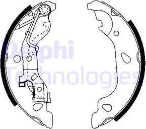 Delphi LS1908 - Kit ganasce freno autozon.pro