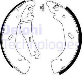 Delphi LS1914 - Kit ganasce freno autozon.pro