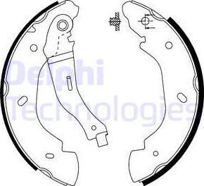 Delphi LS1915 - Kit ganasce freno autozon.pro