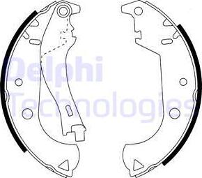 Delphi LS1916 - Kit ganasce freno autozon.pro