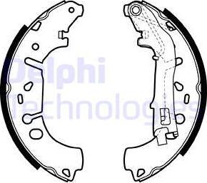 Delphi LS1981 - Kit ganasce freno autozon.pro