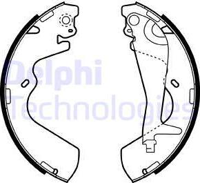 Delphi LS1934 - Kit ganasce freno autozon.pro