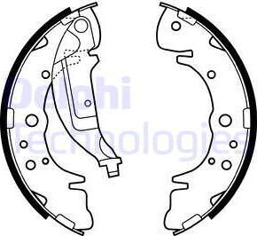 Delphi LS1935 - Kit ganasce freno autozon.pro