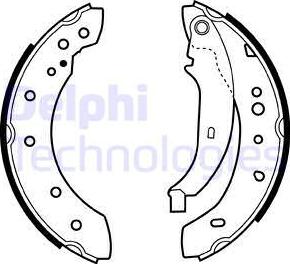 Delphi LS1972 - Kit ganasce freno autozon.pro