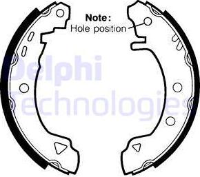 Delphi LS1434 - Kit ganasce freno autozon.pro