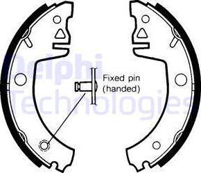 Delphi LS1438 - Kit ganasce freno autozon.pro