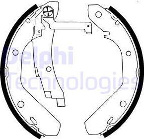 Delphi LS1594 - Kit ganasce freno autozon.pro