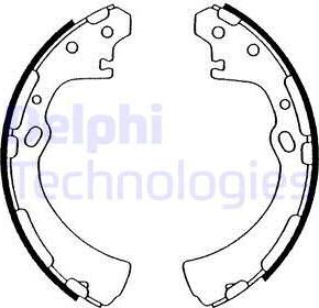 Delphi LS1553 - Kit ganasce freno autozon.pro