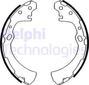 Delphi LS1505 - Kit ganasce freno autozon.pro