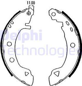 Delphi LS1575 - Kit ganasce freno autozon.pro