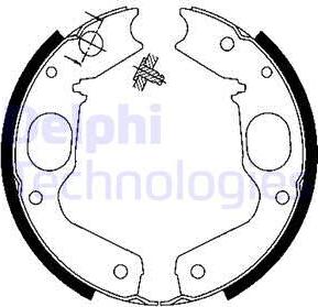 Delphi LS1898 - Kit ganasce, Freno stazionamento autozon.pro