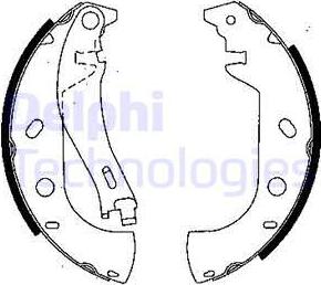 Delphi LS1847 - Kit ganasce freno autozon.pro