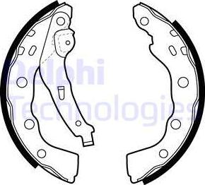 Delphi LS1880 - Kit ganasce freno autozon.pro