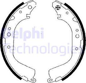 Delphi LS1834 - Kit ganasce freno autozon.pro