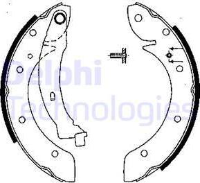 Delphi LS1838 - Kit ganasce freno autozon.pro