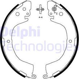 Delphi LS1826 - Kit ganasce freno autozon.pro