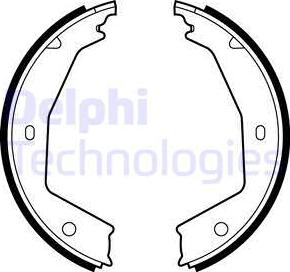 Delphi LS1873 - Kit ganasce, Freno stazionamento autozon.pro