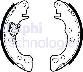 Delphi LS1319 - Kit ganasce freno autozon.pro