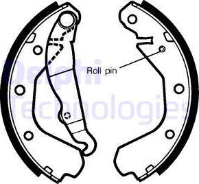 Delphi LS1292 - Kit ganasce freno autozon.pro