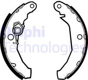 Delphi LS1272 - Kit ganasce freno autozon.pro