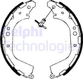 Delphi LS1709 - Kit ganasce freno autozon.pro