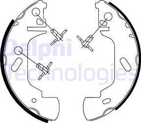 Delphi LS1701 - Kit ganasce freno autozon.pro