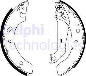 Delphi LS1783 - Kit ganasce freno autozon.pro