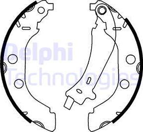 Delphi LS1723 - Kit ganasce freno autozon.pro