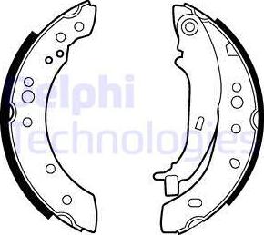 Delphi LS2013 - Kit ganasce freno autozon.pro