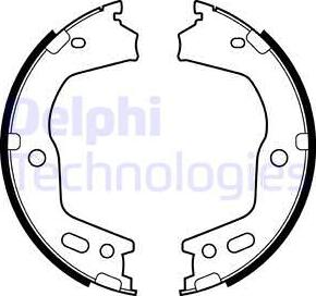 Delphi LS2154 - Kit ganasce, Freno stazionamento autozon.pro