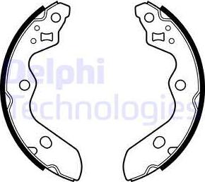 Delphi LS2156 - Kit ganasce freno autozon.pro