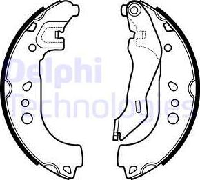 Delphi LS2107 - Kit ganasce freno autozon.pro