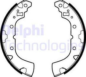 Delphi LS2113 - Kit ganasce freno autozon.pro