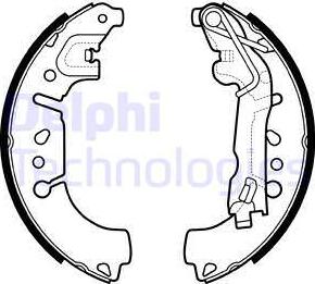 Delphi LS2135 - Kit ganasce freno autozon.pro