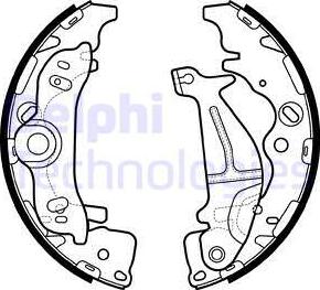 Delphi LS2138 - Kit ganasce freno autozon.pro