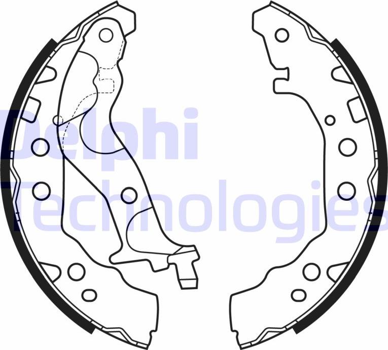 Delphi LS2175 - Kit ganasce freno autozon.pro