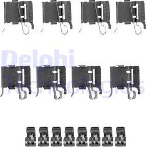 Delphi LX0491 - Kit accessori, Pastiglia freno autozon.pro