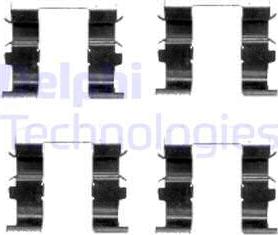 Delphi LX0418 - Kit accessori, Pastiglia freno autozon.pro