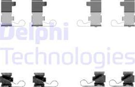 Delphi LX0434 - Kit accessori, Pastiglia freno autozon.pro