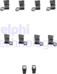 Delphi LX0432 - Kit accessori, Pastiglia freno autozon.pro