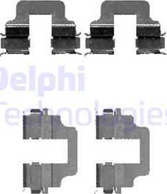 Delphi LX0473 - Kit accessori, Pastiglia freno autozon.pro