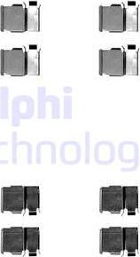 Delphi LX0540 - Kit accessori, Pastiglia freno autozon.pro