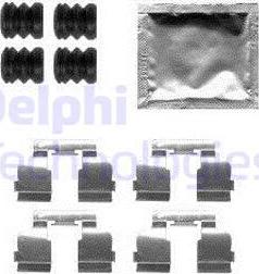 Delphi LX0554 - Kit accessori, Pastiglia freno autozon.pro