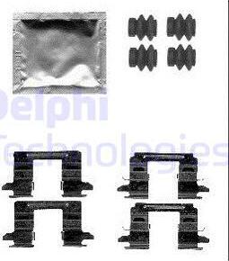 Delphi LX0556 - Kit accessori, Pastiglia freno autozon.pro