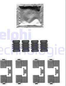 Delphi LX0558 - Kit accessori, Pastiglia freno autozon.pro