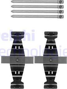 Delphi LX0552 - Kit accessori, Pastiglia freno autozon.pro