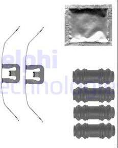 Delphi LX0564 - Kit accessori, Pastiglia freno autozon.pro