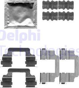 Delphi LX0509 - Kit accessori, Pastiglia freno autozon.pro